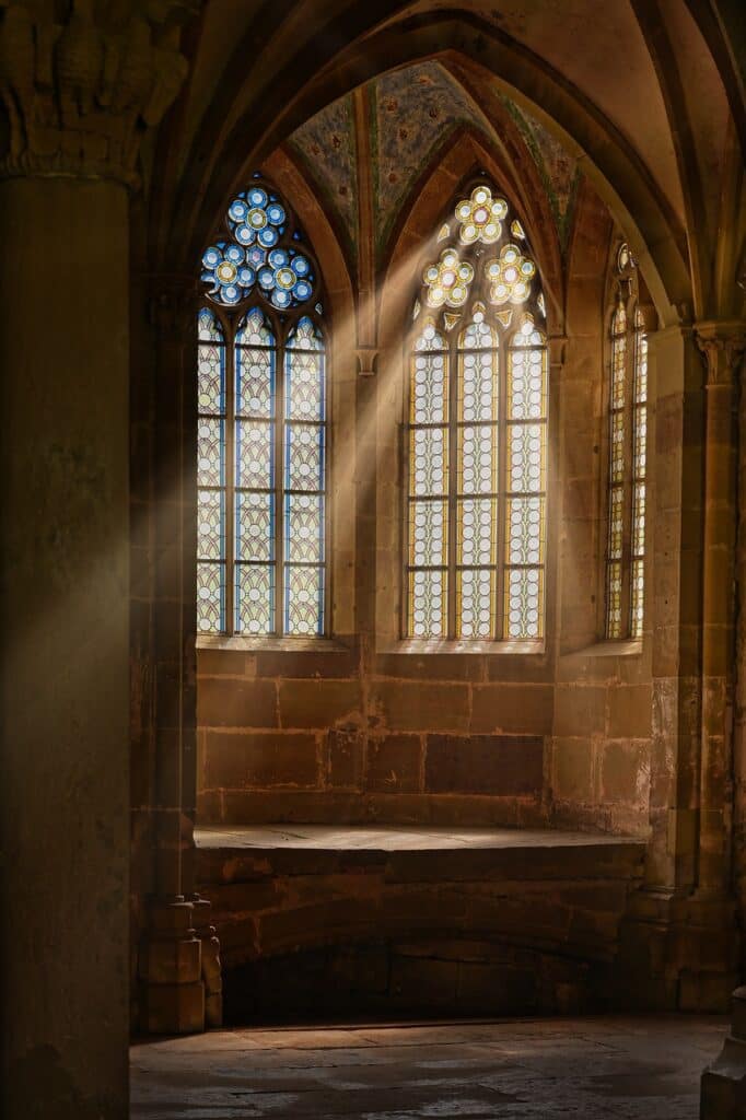 church window, monastery, window