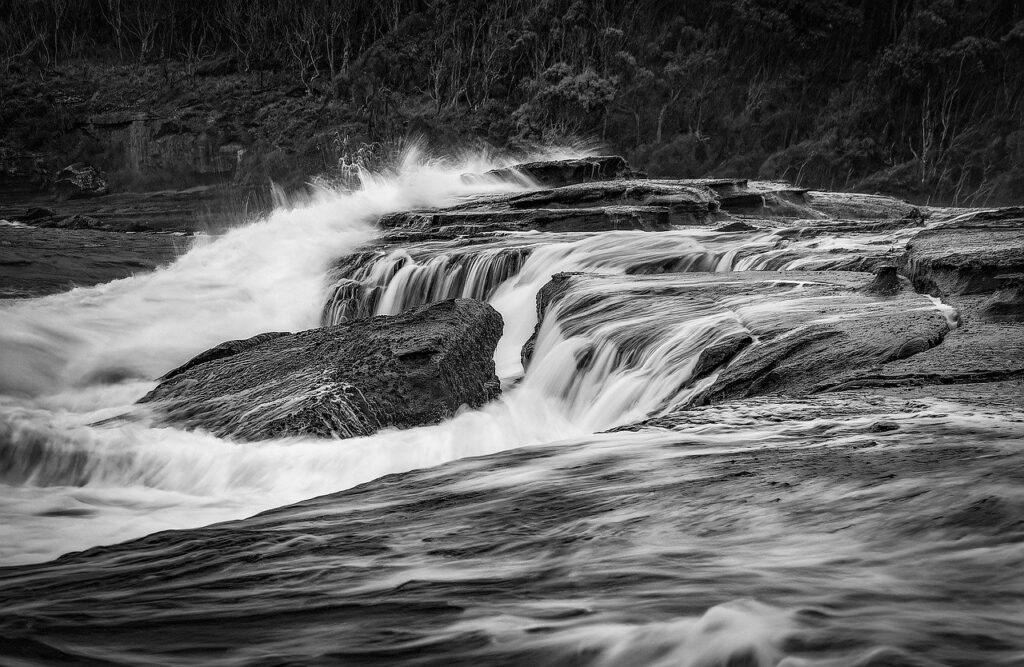 river, flow, stream